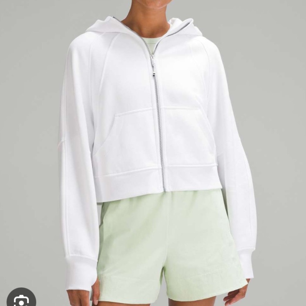 Lululemon Full Zip Scuba Hoodie White XL